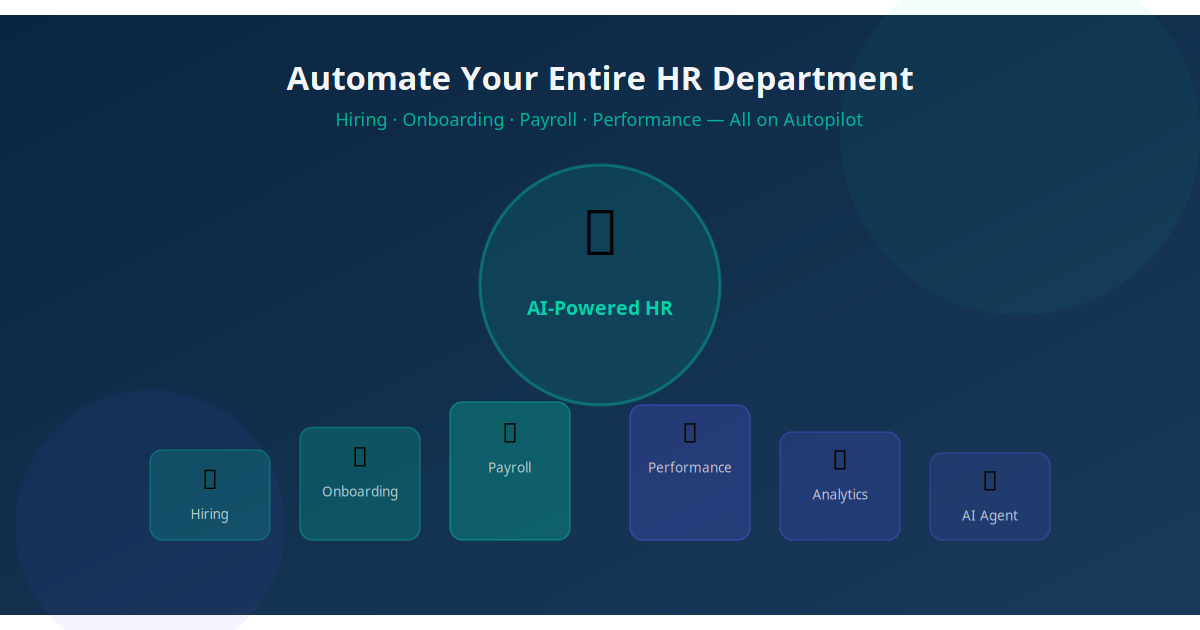 AI-powered HR automation β hiring, onboarding and payroll for small businesses