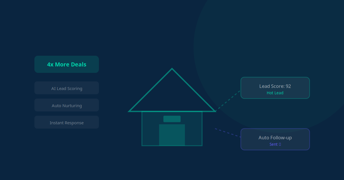AI lead management concept with dynamic dashboards and analytics