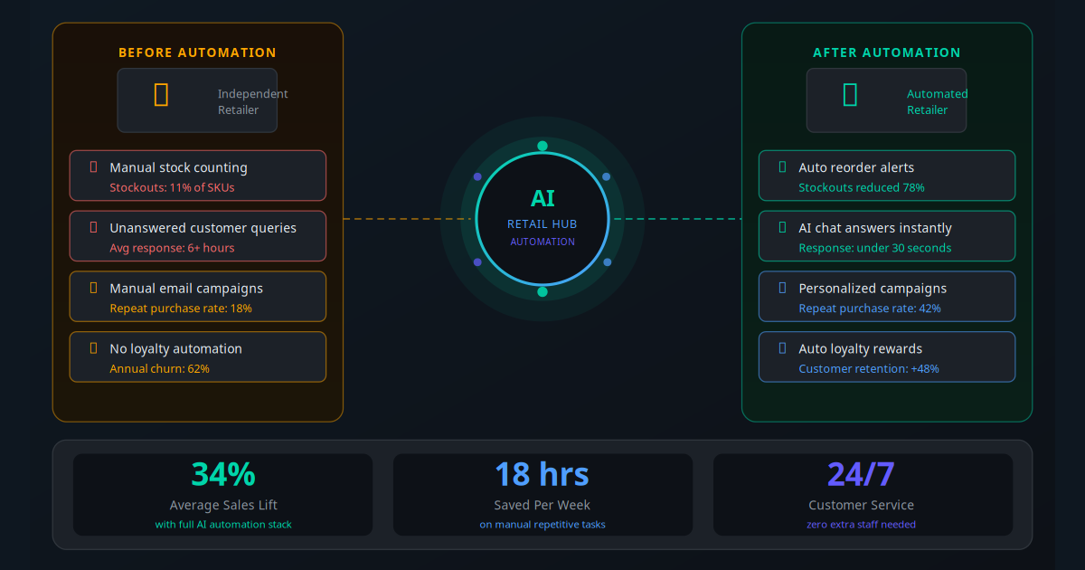 AI Automation for Retail Stores: Inventory, Sales and Customer Service Playbook 2026