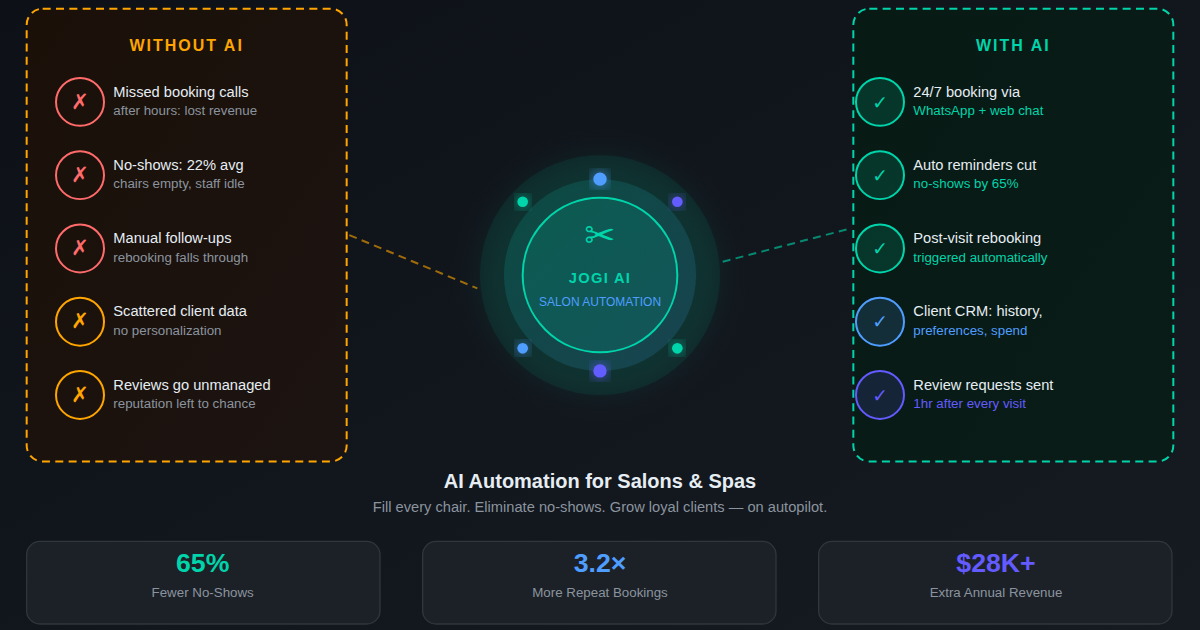 AI Automation for Salons and Spas: Fill Every Chair and Eliminate No-Shows